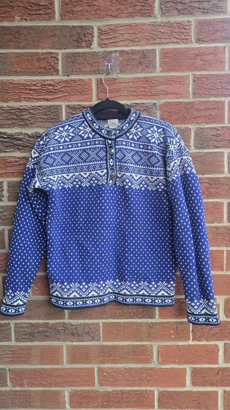 Vintage Women's Alpine Wool LL Bean Sweater L